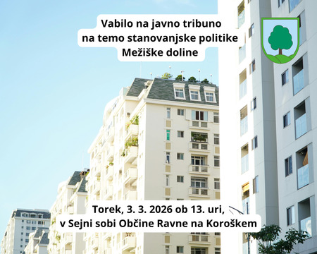 Vabilo na javno tribuno stanovanjske politike MD